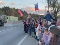 Как жители Одинцово встречали участников парада