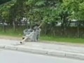 В Новосибирске гоняют на троллейбусах