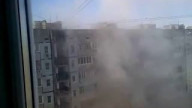 03 Обрушение дома в Астрахани, видео со двора