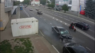 Дтп . Неудачно остановился.